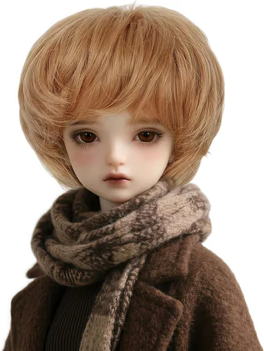 Vista 9 de Peluca larga recta de 8-9 pulgadas 1/3 BJD MSD DOD Pullip Dollfie peluca centro de separación DIY fabricación accesorios para el cabello