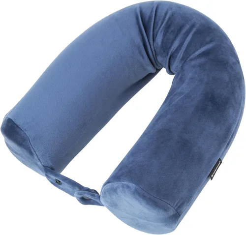 Vista 8 de Brookstone Free Form Almohada de Viaje - Almohada de Cuello de Viaje de Espuma Viscoelástica Ligera y Flexible para Dormir, Automóvil, Avión y Negro