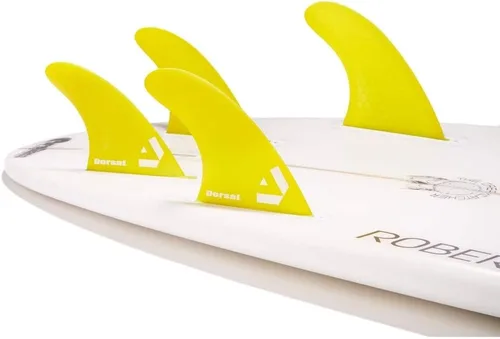 Vista 11 de DORSAL Surfboard Fins Quad 4 Set FCS Compatible with Honeycomb Hexcore