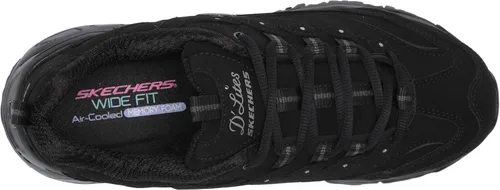 Vista 5 de Skechers D'Lites - Tenis de espuma viscoelástica con cordones para mujer