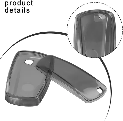 Vista 2 de Transparente para negro para TPU Key Case para BMW F30 F32 para f10