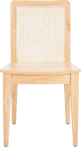 Vista 12 de Safavieh Home Collection Benicio DCH1005C-SET2 Silla de comedor de ratán negro/natural (juego de 2)