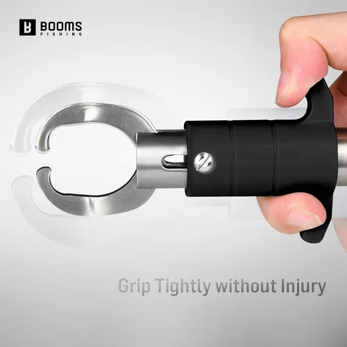 Vista 3 de Booms Fishing G11 Pinza para peces con báscula 2-in-1 Gripper and Scale, One-Hand Use, Rotating Handle, 52 lb Weight Reference, for Saltwater and