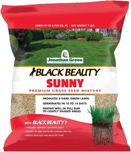 Vista 7 de Jonathan Green (10895) Black Beauty Sunny Grass Seed - Semilla de césped de temporada fría (1 libra)