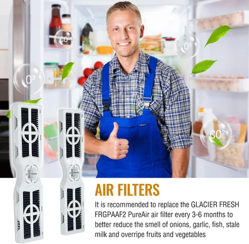 Vista 6 de Paquete de 10 filtros de aire FRGPAAF2 PureAir AF-2 compatibles con Frigidaire, filtro de aire de repuesto para mantener fresco el aire