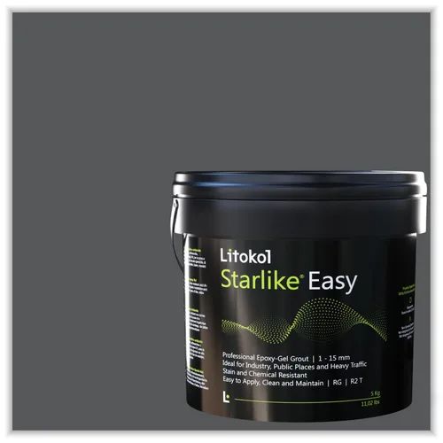 Vista 12 de Starlike Easy 04 Pomice di Lipari 11lbs de lechada epoxi de dos componentes, fórmula de lechada impermeable para azulejos y mosaicos, piscinas y uso