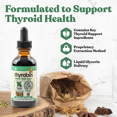 Vista 6 de Rejuvica Health Paquete de yodo activo + tirobina - Gotas de yodo naciente y suplementos de apoyo para la tiroides - Entrega de líquidos avanzada