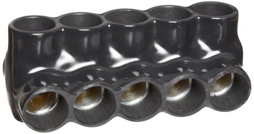 Vista 12 de Morris Productos 97643 Conector multi-cable, aislado, entrada dual, negro, 3 puertos, 250 - 6 rango de cables, 5/16" Allen Hex 3 Puertos, 250 - 6