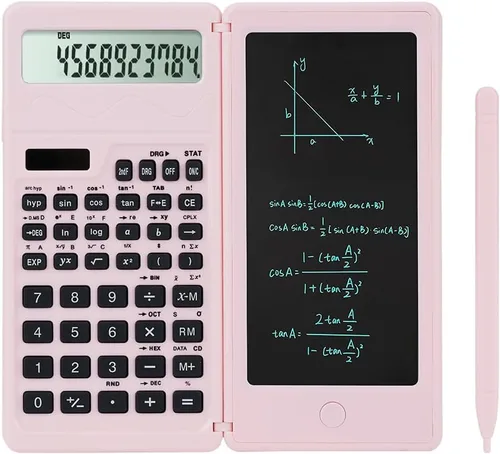Vista 9 de Calculadoras científicas, calculadora para la escuela, pantalla grande de 10 dígitos, Calculadora científica con bloc de notas, calculadora