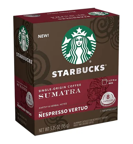 Vista 8 de Starbucks by Nespresso Vertuo, paquete variado de café tostado oscuro, 32 cápsulas de café, prepara 7.8 onzas.