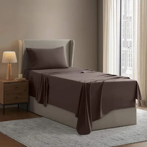 Vista 74 de Nestl - Juego de sábanas tamaño individual, sábanas de cama, color blanco, bolsillo profundo de 3 piezas 01-Blanco