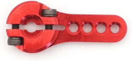 Vista 4 de FrSky 6-25T Servo Brazo de metal azul y rojo (azul, individual)