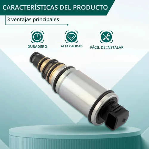 Vista 4 de AUTOKAY Válvula de control electrónico del compresor del A/C se ajusta para Hyundai Sonata 2.0L 2.4L 2011-2014