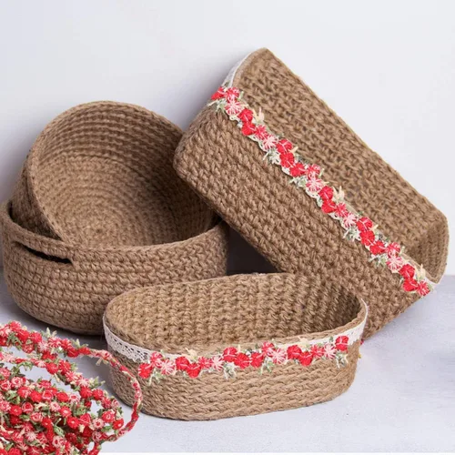 Vista 7 de Cinta de ajuste de encaje floral rojo oscuro 15 pies de encaje de flores bordadas para boda costura artesanía apliques