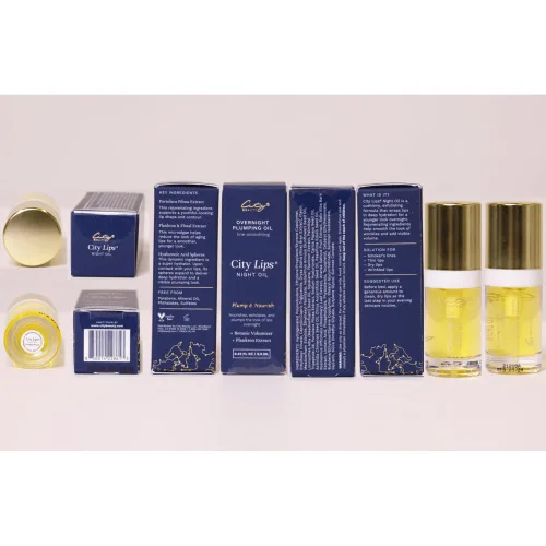 Vista 7 de City Beauty City Lips - Aceite nocturno para rellenar, hidratar y restaurar durante la noche, tratamiento labial antienvejecimiento, aceite labial