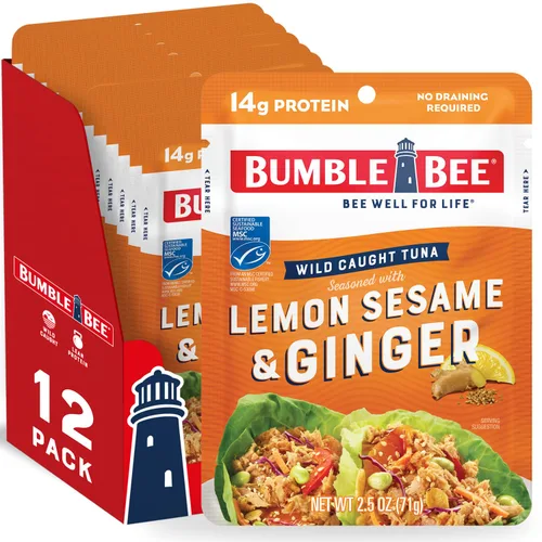 Vista 15 de Bumble Bee - Bolsa de atún sazonado con ajo asado y hierbas, 2.5 onzas