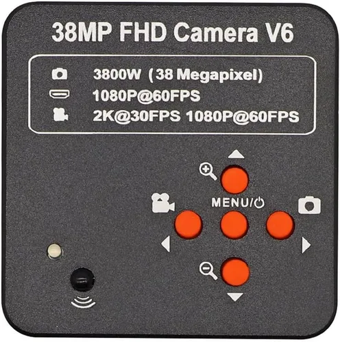 Vista 6 de Kit de accesorios para microscopios 3.5X-90X Soporte de brazo doble Simul Focal Trinocular Estéreo Microscopio 38MP H_D Digital USB Microscopio VGA