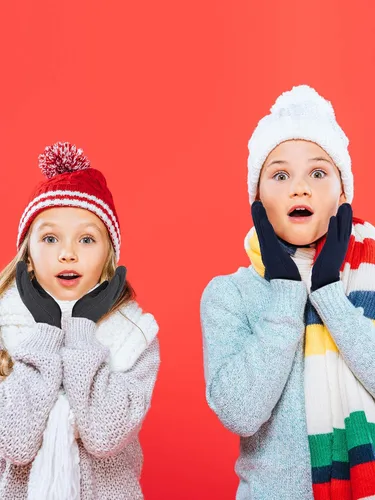 Vista 6 de SATINIOR 3 pares de guantes de forro polar para niños, guantes de invierno, guantes gruesos con forro cálido para niños y niñas
