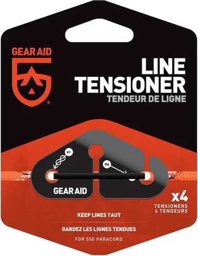 Vista 2 de GEAR AID Tensores de línea para equipo colgante, lonas, tendedero de viaje y colgados de oso en el campamento, incluye 4 tensores para usar