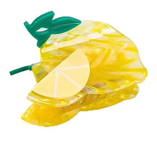 Vista 12 de Pinzas de garra de manzana, pinzas de pelo de melocotón jugoso, pinzas de pelo de frutas, pinzas de pelo de acetato para mujeres, pinzas pequeñas