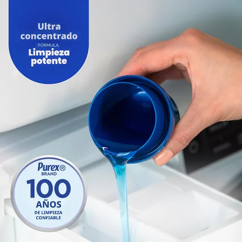 Vista 4 de Purex Detergente Líquido para Ropa 4 en 1, Mountain Breeze, 82.5 oz, 165 Cargas, Detergente para Ropa Ultra Concentrado, Ilumina y Blanquea