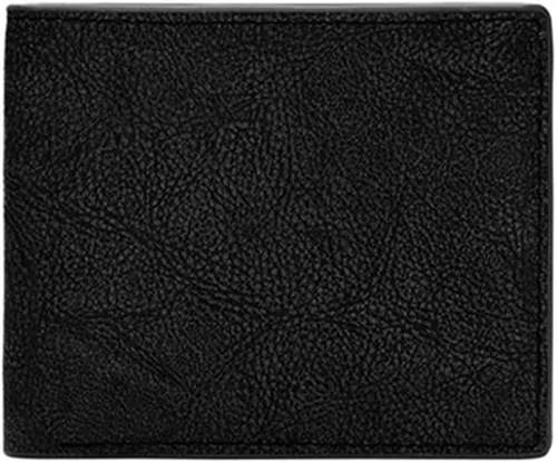 Vista 11 de Fossil Billetera de cuero delgada minimalista plegable con bolsillo frontal para hombres