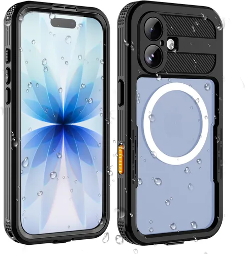 Vista 13 de Funda para iPhone 13 Pro, impermeable y a prueba de golpes, protección completa, IP68, 6.1 pulgadas, color negro