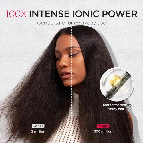 Vista 3 de Secador de pelo con difusor TYMO - Secador de pelo iónico de 300 millones con difusor y accesorio de peine para cabello rizado, secador de pelo