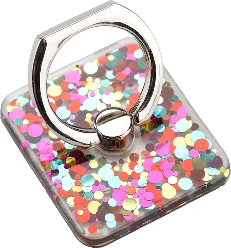 Vista 13 de LAX Gadgets - Soporte para anillo de teléfono celular, anillo de dedo para funda de teléfono, agarre trasero seguro de rotación de 360°, soporte