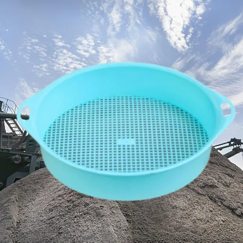 Vista 9 de Sartén redonda para tamiz de suelo de jardín, arena de jardinería, tamiz de abono de suelo de 0.118 in, filtro de suelo de tetragón, filtro