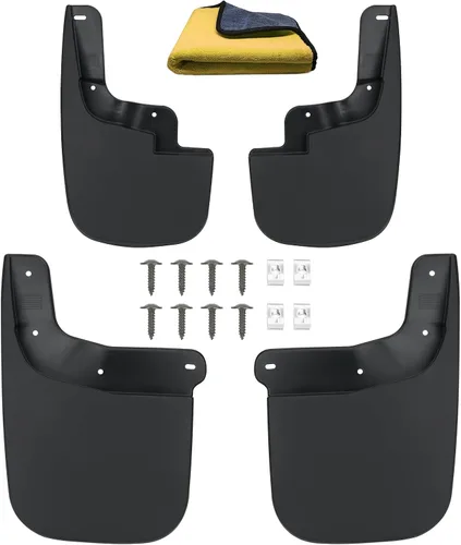 Vista 8 de Aleta de Lodo Compatible con Toyota Tacoma 2005-2015, Protectores de Salpicaduras, Protectores de Llantas (con Guardabarros), Delantero y Trasero