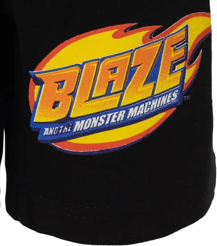 Vista 4 de Blaze and the Monster Machines Stripes Zeg - Camiseta sin mangas y pantalones cortos de ciclismo de rizo francés, juego de 3 piezas de niño a niño