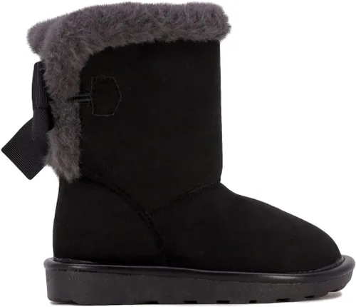 Vista 2 de London Fog Derby Street - Botas de invierno cálidas con forro de piel para niñas