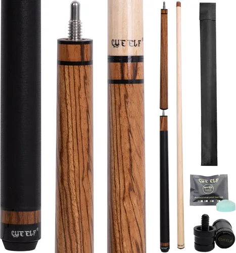 Vista 9 de CUEELF Heavy Hitter 3-Piece Jump Break Pool Cue Stick, 21oz/23oz Cue with 13.5mm Bakelite Tip and Quick-Release Joints, for Explosive Breaks and
