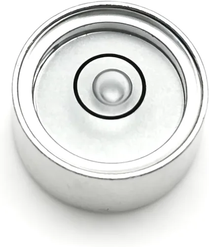 Vista 11 de Mini metal universal horizontal burbuja nivel de agua equilibrio nivel burbuja redondo 0.512x0.276 in (blanco plateado)