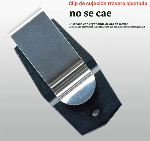 Vista 6 de KONLLEN Soporte magnético de tiza de piscina Clip de cinturón de aleación de aluminio Negro