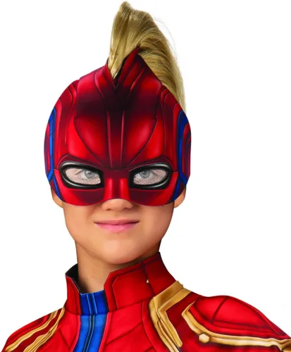 Vista 6 de Captain Marvel Hero Costume Suit, Medium BlueRed