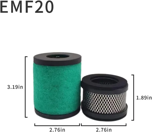 Vista 5 de Avcray EMF20 - Elemento de filtro de niebla de aceite al vacío y grupo de elementos de olor utilizado para Edwards A22304199 y A22304077
