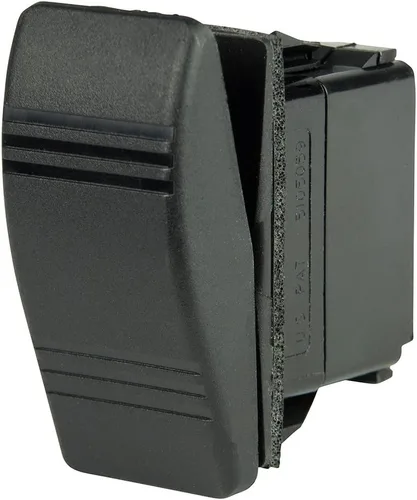 Vista 6 de BEP Marine Control táctil de 3 posiciones IP66 nominal 24V Negro 2 vías DIN montaje en carril interruptor de botón Sin LED.
