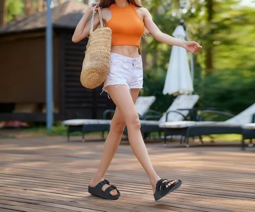 Vista 2 de ONCAI Womens Recovery Sandals with Arch Support Plantar Fasciitis Orthotic Adjustable Buckle Open Toe Thick Cushion Outdoor Girls Sport Slides
