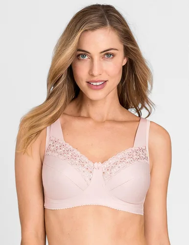 Vista 2 de Miss Mary Of Sweden Broderie Anglaise - Brasier de algodón cómodo sin aros para mujer