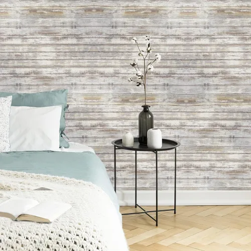 Vista 4 de Arthome - Papel de contacto de madera rústica autoadhesivo, decorativo, para armarios, encimera, pared, fácil de limpiar, extraíble, de grano