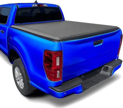 Vista 9 de Tyger Auto T1X - Cubierta tonneau de tela enrollable suave compatible con Ford Ranger 2019-2023 Caja de 5 pies (61 pulgadas) TG-BC1F9066X Blanco