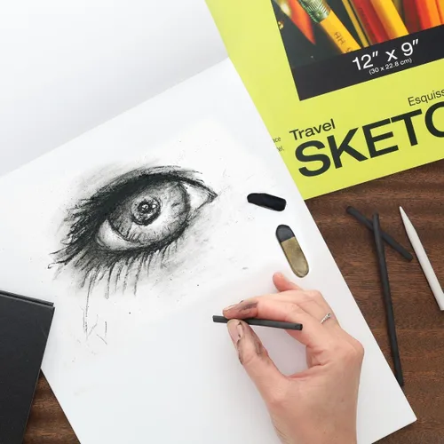 Vista 4 de PRO ART Paquete económico de papel para dibujar/boceto/encuadernado, multicolor