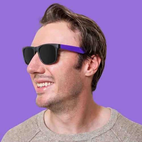 Vista 4 de EDGEIWEAR Gafas de sol de neón de los años 80 para fiestas de adultos con certificación CPSIA sin contenido de plomo (Pb)