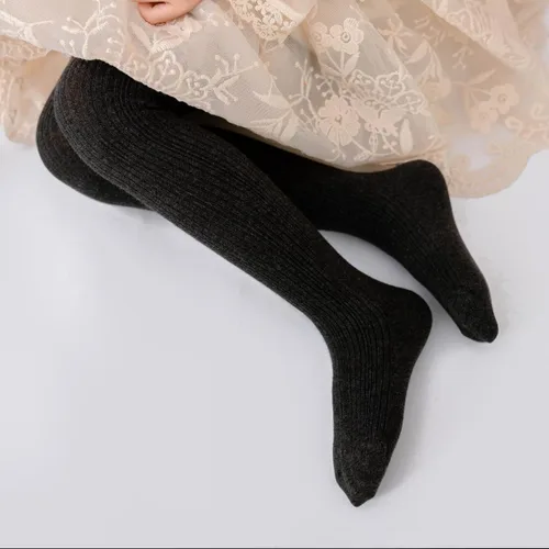 Vista 7 de vanberfia Medias cálidas para bebé: medias de punto trenzado de algodón de invierno - Leggings gruesos para varias ocasiones
