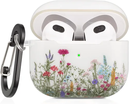 Vista 11 de Funda para AirPods de 3ª generación, funda para Airpod de 3ª generación 2021 para niños, mujeres y hombres, funda protectora rígida para AirPods 3ª