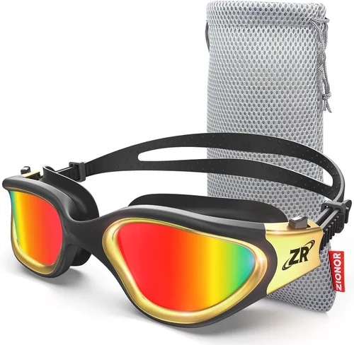 Vista 8 de ZIONOR G1 MAX - Gafas de natación polarizadas antivaho para hombres y mujeres A (polarizado + humo brillante)