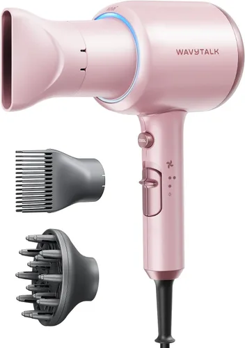 Vista 12 de Secador de pelo Wavytalk con difusor, secador iónico Blown Away para cabello rizado con peine, secador de 1875 W de secado rápido con tecnología