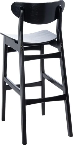 Vista 7 de SAFAVIEH Home Collection Thaxton Mid-Century Farmhouse - Juego de 2 taburetes de bar (30 pulgadas), color negro